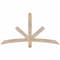 Ekena Millwork Alberta Smooth Timber Gable Bracket, Douglas Fir, 60"W x 32"H x 3 1/2"D x 3 1/2"F, 13/12 Pitch GBW060X32X0404ALB00SDF - alternate 1